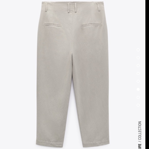 NWOT SLIGHT TEAR Cropped tapered fit pants — Zara - Picture 5 of 8